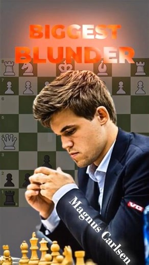 Magnus Carlsen Biggest BLUNDER 🤯 #chess #chesscom #checkmate #shorts