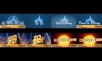 Mix of 8 videos from youtube : 4 disney classic by vipid e 2 20th century fox by vipid e 2 universal sun by vipid part 2