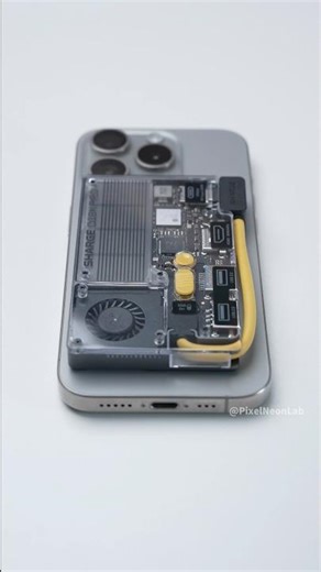 This phone SSD and dock combo, transparent body with a fan, is just next-level cool.