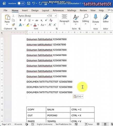 The difference between COPY and CUT in creating documents #excel #word #office