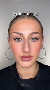 eyeliner theory>>> #Eyelinertutorial #eyelinerstyles #wingedliner #eyelinerchallenge #makeuplook #reels | Makeup by Katie