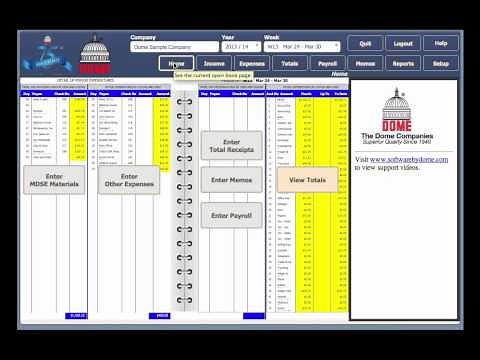 Dome Simplified Bookkeeping: Entering Merchandise and Materials
