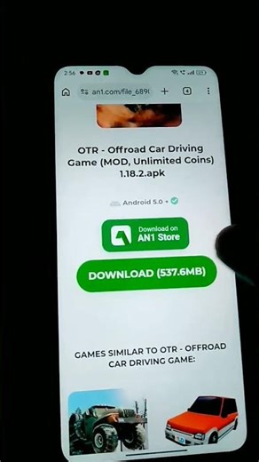 click on the apk mode of the game after its done downloading