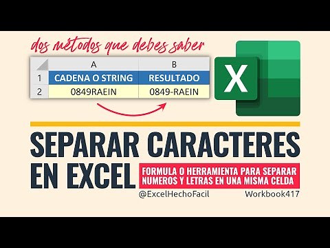 Extraer y SEPARAR NÚMEROS Y LETRAS de un texto - Dos métodos