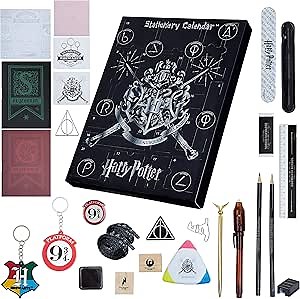 Harry Potter Advent Calendar 2025 for Kids with 24 Surprise Items, Pens Keyrings Stamps, Accessories Hogwarts Christmas Countdown Gifts for Kids