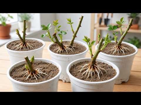 THE SECRET to Making Rose Roots Grow Like Crazy In Just A Few Days! So Simple!