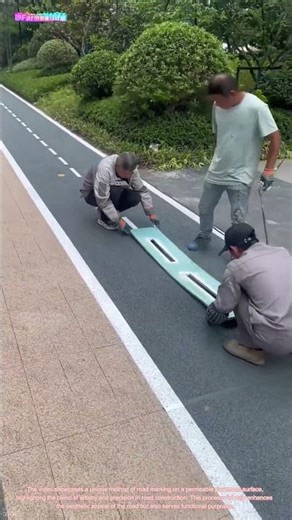 Crafting Colorful Paths: Cold Spray Striping on Permeable Pavement