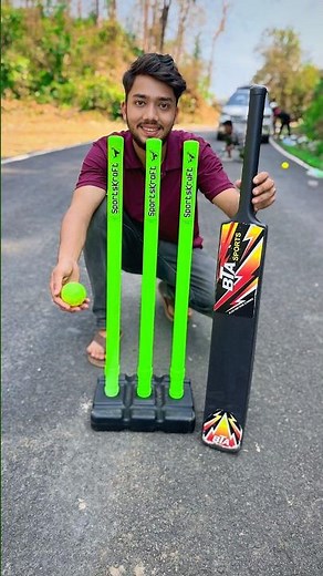 Green Sportskraft Cricket Set Unboxing + Testing 🏏