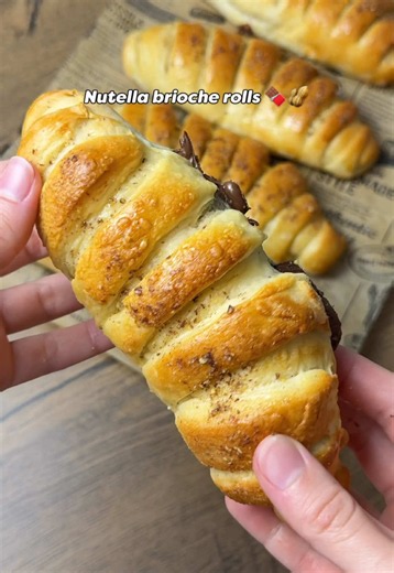 Nutella Brioche Rolls Recipe — Soft Homemade Nutella Buns