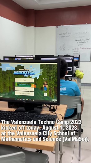53K views · 417 reactions | The Valenzuela Techno Camp 2023 kicked off today, August 1, 2023, at the Valenzuela City School of Mathematics and Science (ValMaSci). #reelsviral #reels #robotics #coding #valenzuelacity #minecraft | Valenzuela City | Facebook
