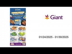 Giant Food Weekly Ad - 01/24/2025 - 01/30/2025