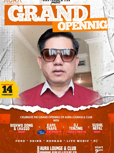 AURA Lounge & Club Grand Opening in Kathmandu
