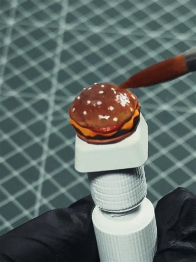 DIY Paint Kit for Burger Keycap No. 01