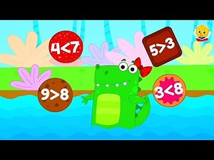 The Comparing Numbers Song (Greater Than, Less Than) 🐊 | Fun Math Song for Kids | Bibo KidloLand