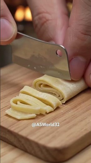 Fettuccine pasta miniature cooking 🍝🍜