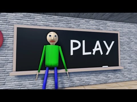 Roblox Gameplay : RUN FROM BALDI! (SCARY OBBY)