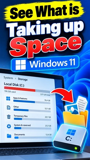 How To See What is Taking up Space on C Drive Windows 11 ( 2026 )