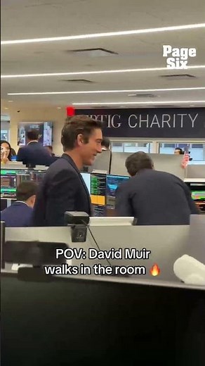 'World News Tonight' anchor David Muir stopped by 2025 BTIG Charity Day (you're welcome) #shorts