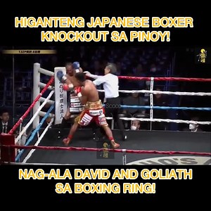 Higanteng Japanese Boxer Knockout sa Pinoy! Nag-ala David and Goliath sa loob ng Boxing Ring! Santisima vs Ichimichi #throwbackfights #boxingnews #boxingnewsandhistory #boxingworld #boxing | Isports Scoop
