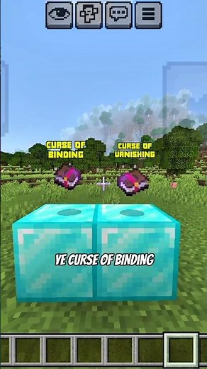 Curse of vanishing and binding Uses in minecraft 🔥
