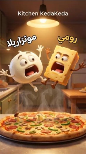 This pizza got inflated from the cheese fight 😂 #shorts #viralshorts