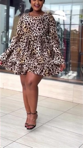 Leopard Print Mini Dress 🐆 Cute & Sexy Look | Luxury Lookbook USA #usafashion #model #fashion