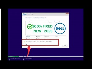 (2025 Fix✅) Dell Laptop/PC Couldn't Find Storage Driver Load Error in Windows Install