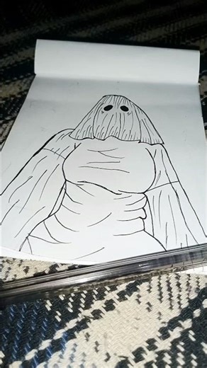 Cute GHOST Lady Drawing 😍 | Halloween Edition #shorts