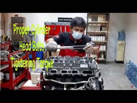 The Proper Tightening Torque Of Cylinder Head And Torque Specification.4D56 Direct Injection Diesel.