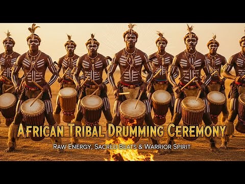 🥁 African Tribal Drumming Ceremony | Raw Energy, Sacred Beats & Warrior Spirit