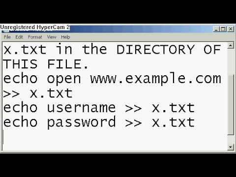 How to make a ftp batch file