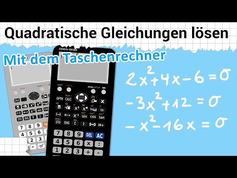 Solve quadratic equations with a calculator