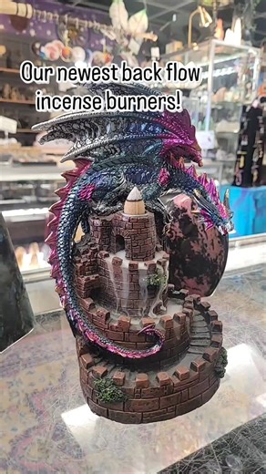 We've got more back flow incense burners for the holiday season, a perfect addition to any Halloween or other holiday decor! We also have a new selection of back flow cones, like Nag Champa and Super Hit from Satya and Chandan Sandalwood! #herbsandarts #shoplocal #witchcraft #backflowincense #incense #denver #metaphysical #witch #cleansing | Herbs & Arts