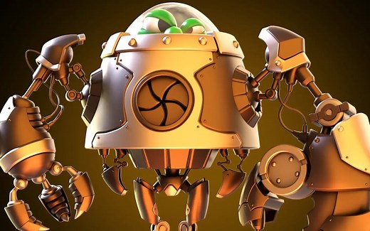 【Maya】在Maya 2020中对机器人进行建模和渲染(中英双字)