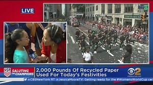 5.2K views · 140 reactions | USWNT PARADE: "They work hard and they're really confident," one 8-year-old fan tells CBS2's Cindy Hsu. Watch LIVE team coverage here: https://cbsloc.al/2QDEF2L | CBS New York | Facebook
