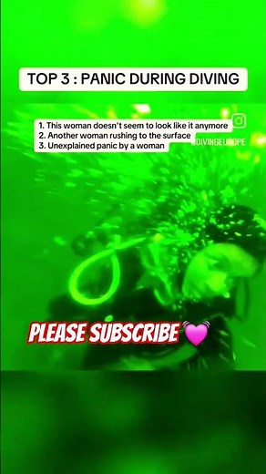 “When a Diver Panics at Depth… 😱” panic during diving #scubadiving #diving dangers