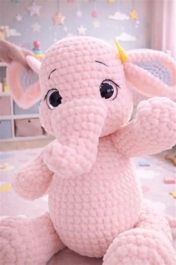 Crochet Elephant Amigurumi Pattern PDF • Cute Elephant Plush Tutorial • Beginner Friendly Crochet Toy Pattern - Etsy