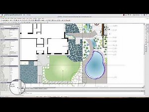 Applying color to flagstone paving patterns in landscape CAD drawings
