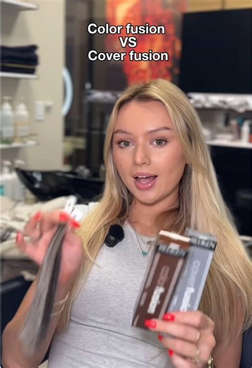 POV: You finally mastered the difference between Redken Color Fusion and Cover Fusion ✨ Let us know when you would us Cover Fusion vs Color Fusion 😉
