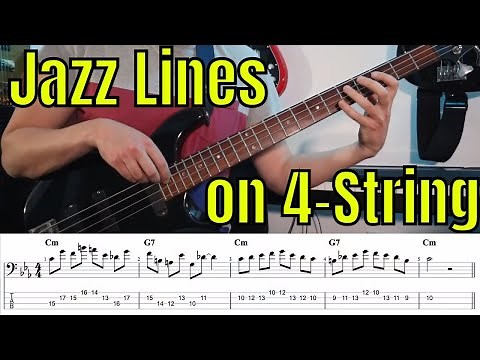 Jazz Solo Lines for 4-String Bass with Bass Tab - Bass Practice Diary - 27 April 2021
