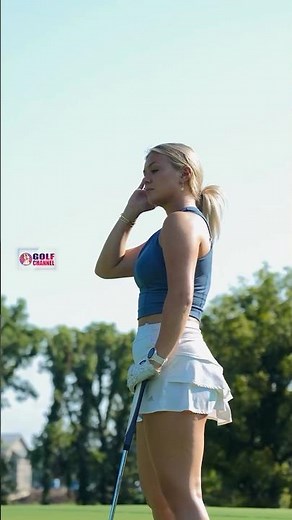 Amazing Golf Swing you need to see | Golf Girl awesome swing | Golf shorts | KATIE SIGMOND