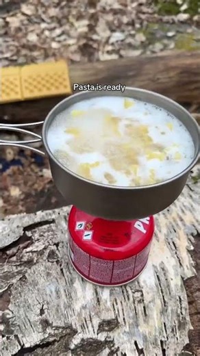 Cooking in Nature with a Titanium Cookset 🌲🔥 #campinglife