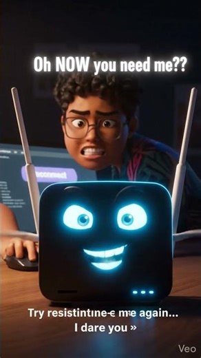 Router acting smugly #relatabletech #wifiproblems #techhumor #viralshorts #shortscomedy #objectshows