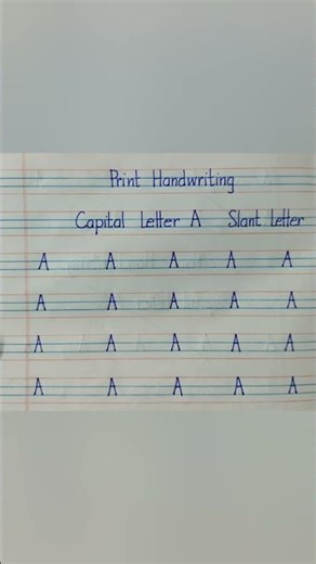 print handwriting capital letter A handwriting improvement classes hindi, print, cursive.