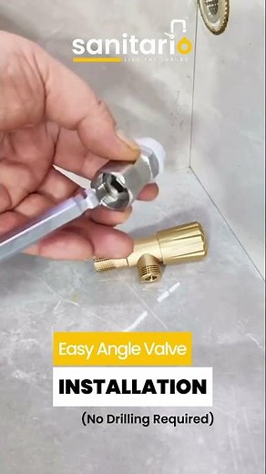 Installing an angle valve has never been this EASY! 💧