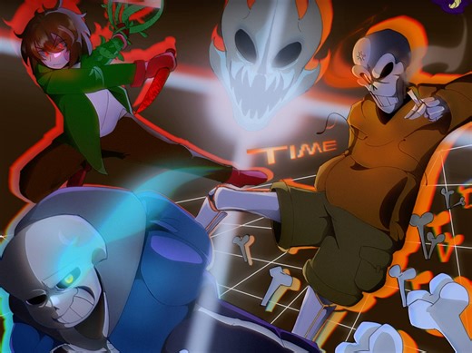 [Undertale] Bad Time Trio HARD Mode绘画