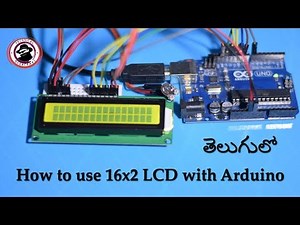 Arduino base 16x2 LCD Display in telugu#