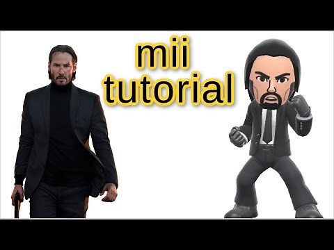 How to make a John Wick Mii on Nintendo Switch