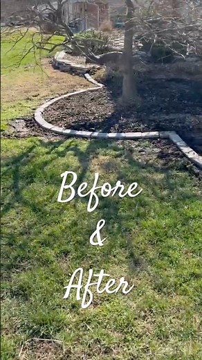 Edging Stones Make a Huge Difference | Before & After