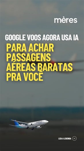 O Google lançou um novo recurso de IA no Google Voos chamado “Ofertas de Voos” basta digitar o que você quer (origem, datas, orçamento ou até “feriadão na praia”) que a ferramenta devolve sugestões de voos, hospedagem e roteiros compatíveis. ✔️ Como funciona: você usa linguagem natural sem necessidade de definir destino ou datas exatas e a IA monta combinações com os melhores preços e ofertas disponíveis. 🌍 O recurso já está disponível no Brasil e em mais de 200 países. 🎯 Ideal para quem: Não 